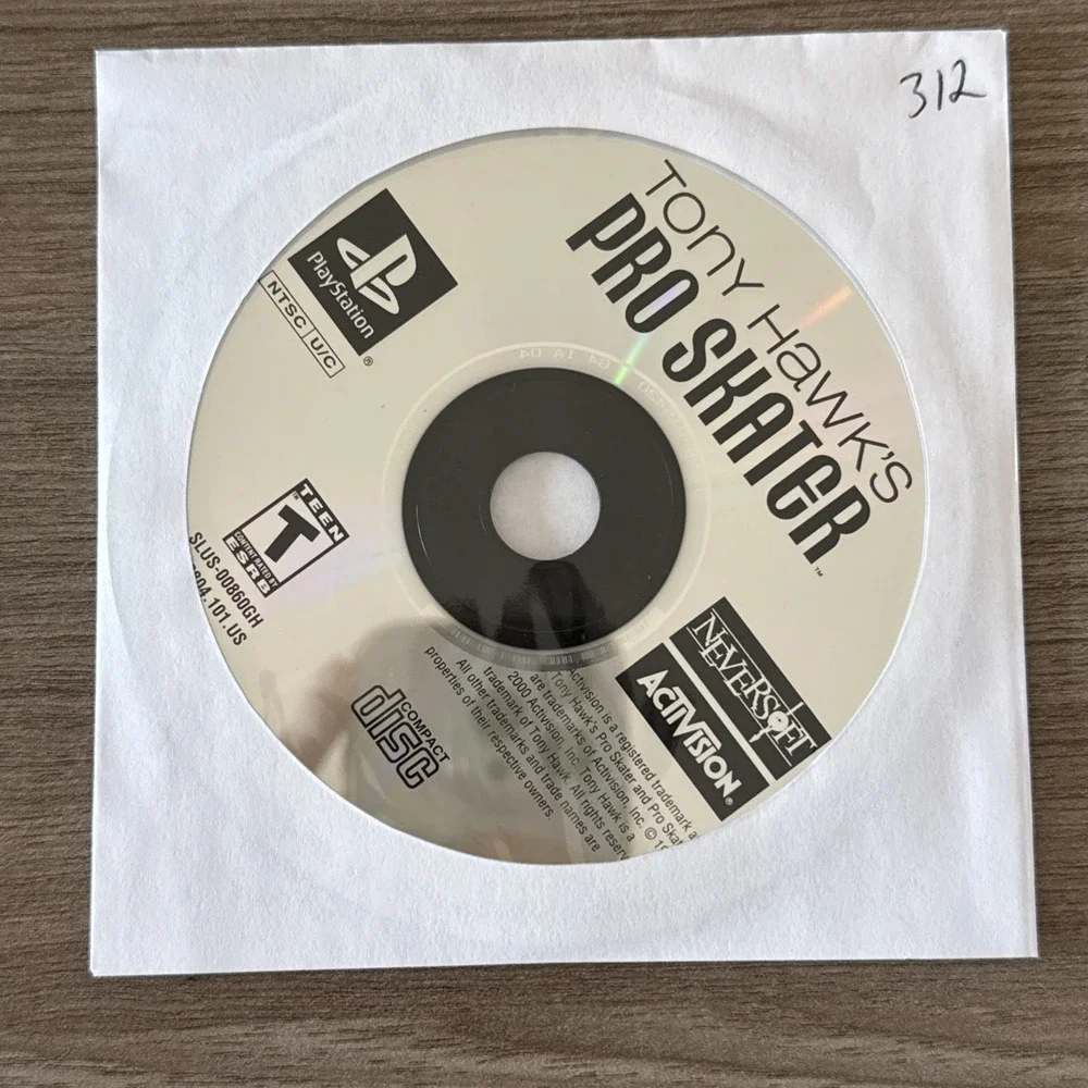 Tony Hawk's Pro Skater (Sony PlayStation 1, PS1) Game Disc Only‎ Tested Working